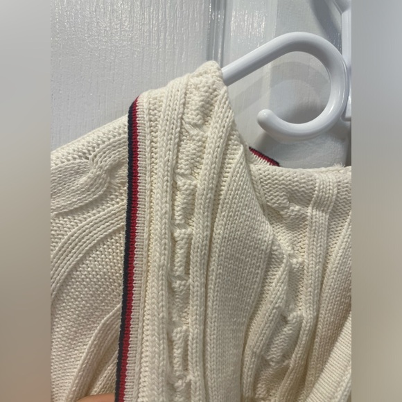 tommy jeans cream knitted jacket - Picture 5 of 8